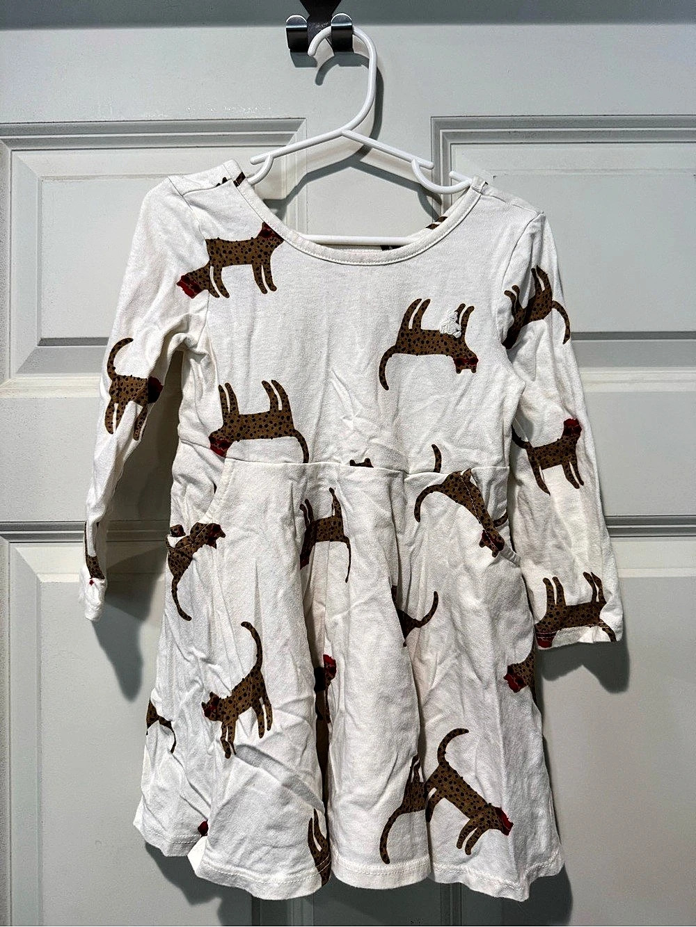 baby gap Brannan's Favorites Leopard Print Long Sleeve Pocket Dress Girls 3T